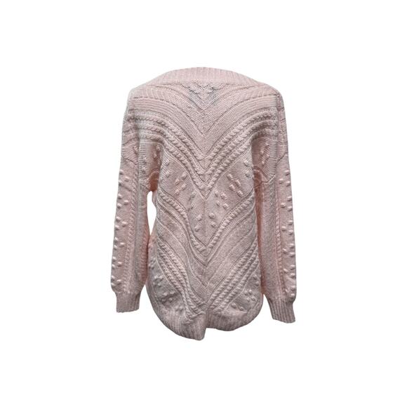 Lucky Brand Women's size Medium soft pink pull-over sweater - Picture 2 of 3